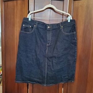 Ralph Lauren Blue Demim Pencil Skirt for Work